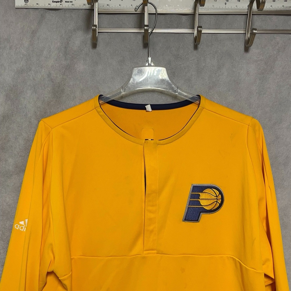 Adidas Jersey Men 2XL  Length + 2 Gold Team Issued Pacers Warm Up Shooting Shirt